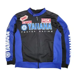 YANAHA】入手困難 ヤマハ 豪華刺繍 レーシングジャケット 赤 L相当