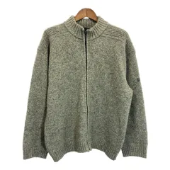 TBS ドライバーズニット ウールセーター カーキ (メンズ XL) 中古 古着 S6981