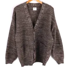 コーエン 長袖ニットカーディガン トップス メンズ Mサイズ ブラウン系 coen 【中古】