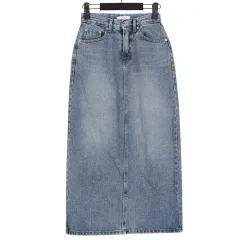 ルモア LEMOIR デニム ロング スカート XS / k532