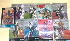 一番くじ ジョジョの奇妙な冒険 L賞 クリアポスター 8種 14枚 ビジュアルシート まとめセット BANDAI 8/29