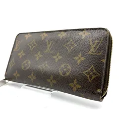【 美品 】LOUIS VUITTON　ルイヴィトン　モノグラム　ジッピーウォレット　ラウンドファスナー　長財布　ブラウン／ローズバレリーヌ
