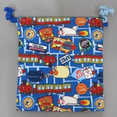 【中古】バッグ 集合 のりもの柄コップ巾着 「アンパンマン」