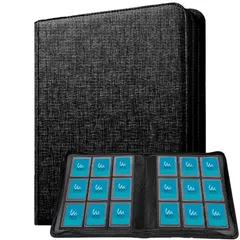新品 Mint Protect (ミントプロテクト) 公式 トップローダー ファイル 硬質ケース 252枚 収納 9ポケット (ブラック) レザー調