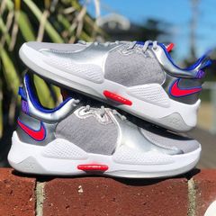 NIKE PG 5 'METALLIC SILVER' ナイキ ポール ジョージ 5 【MEN'S】 metallic silver/laser crimson CW3143-005