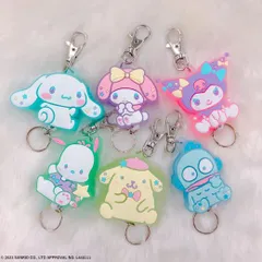 【選べる☆】サンリオ　ゆめふわラバーリールキーホルダー　6種
