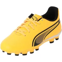 プーマ(PUMA) サッカースパイク キングマッチHG+Mid Jr 107574-05 サン/ブラック/サンセット 23.5cm