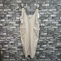 【新品　未使用　タグ付き】　【Bou Jeloud】　ブージュルード　レディース　ワンピース　ジャンスカ　スカート　カジュアル　シーズンレス　グレージュ