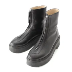 ザロウ ZIPPED BOOT 1 カーフスキン×ラバー センタージップ ブーツ F1144‐L64R ブラック 38【中古】のサムネイル