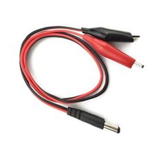 電源コードDC5.5*2.1 (オス) ワニ口クリップ(赤と黒)