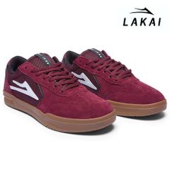 LAKAI ATLANTIC バーガンディ/ガム スエード ラカイ スニーカー スケートシューズ