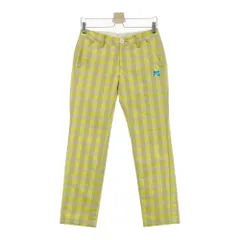 サイズ：0 PEARLY GATES パーリーゲイツ  ロングパンツ チェック柄 イエロー系 [240101366936] ゴルフウェア レディース ストスト