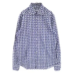 ETRO (エトロ) ドット総柄デザイン 長袖 ボタン シャツ ブルーのサムネイル