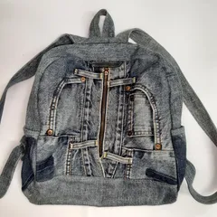 「新品未使用」デニムリュック（ハンドメイド）