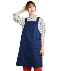 新品 [ニッセン] エプロン ワークエプロン シンプル 女性用 レディース 大きいサイズ