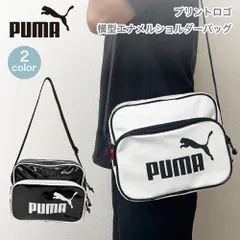 PUMA プリントロゴ 横型エナメルショルダーバッグ