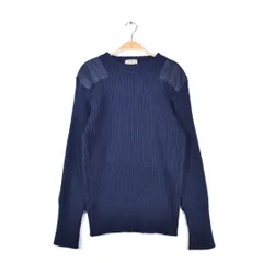 80s エルエルビーン イングランド製 コマンドセーター ヴィンテージセーター ネイビー L.L.BEAN メンズL 古着 @CH1086