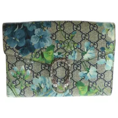 GUCCI (グッチ) デュオ二ュソス GGブルームス ロングウォレット 長財布  