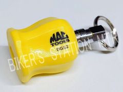 送料込！ 新ロゴ MAC TOOL'S マックツール マックツールズ ペンタグリップドライバー グリップキーリング グリップキーホルダー イエロー 正規品