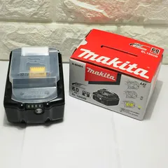 ♪ 【makita/マキタ】Li-ion リチウムイオンバッテリー BL1860B 箱つき/未使用品 底面若干スレ有/mik0136のサムネイル