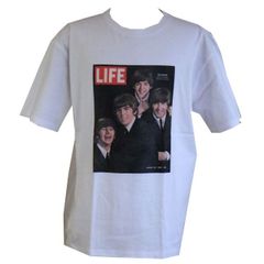 ザ・ビートルズ The Beatles 半袖Tシャツ SCREENSTARS（スクリーンスターズ） ホワイト 白色　The Beatles cover of Life magazine from August 28, 1964 John Dominisプリント