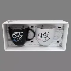 【中古】マグカップ･湯のみ ミッキーマウス＆ミニーマウス(A Little Disney Magic) ウェディングペアグラス 「ディズニー」 ディズニーアンバサダーホテル限定