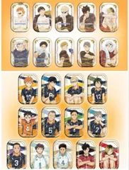 ハイキュー！！スクエア缶バッジ　おすわり　クールダウン　セット セブンネット限定