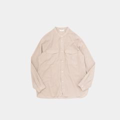 【新品】STILL BY HAND（スティルバイハンド）Cotton / Silk Bandcollar Shirts SH02231 PINK BEIGE