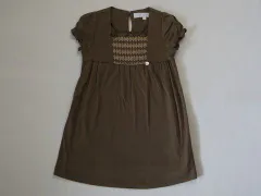 タルティーヌ エ ショコラ タルティーヌエショコラ tartine et chocolat アウトレット 子供服 女の子 90cm ベビー服 半袖 ワンピース 茶色 カットソー 春 夏 ★4 ガールズ キッズ ベビー 【中古】 リサイクル