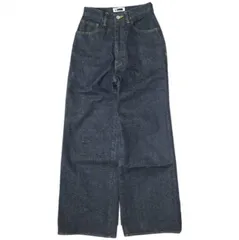 H BEAUTY&YOUTH エイチ ビューティーアンドユース 24SS 日本製 デニムバギーパンツ 1614-243-6237 S Dark Indigo ユナイテッドアローズ ジップフライ ワイド ジーンズ ボトムス g22390