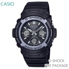 【正規販売店】 シオ G-SHOCK ファイアー・パッケージ メンズ 腕時計 ソーラー電波 ブラック AWG-M100FP-1A2JR