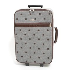 フルラ キャリーバッグ スーツケース 花柄 ドット フランネル キャンバス 灰色