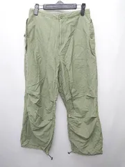 ◇ earthy_ アーシー シンプル カジュアル ワイド パンツ サイズF カーキ レディース P  【1404040004797】のサムネイル