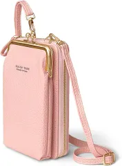 SOY’S F 母の日 スマホポーチ レディース ショルダーバッグ スマホポシェット お財布 小物入れ 斜め掛け( ベビーピンク)