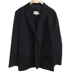 メゾンマルジェラ 10 Maison Margiela 10 Cotton Tailored Jacket コットン テーラードジャケット ブレザー 2B 背抜き 黒 ブラック 44 約XS-Sのサムネイル
