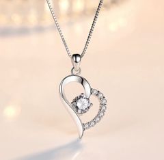 ネックレス レディース S925 ハートネックレス プレゼント