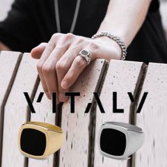 指輪 リング VITALY バイタリー vaurus オニキス シンプル メンズ レディース ユニセックス ストリート スケーター モード ファッション ロック パンク ストリート系 スケーター系 モード系 アクセサリー ZEDD ギフト プレゼント 誕生日