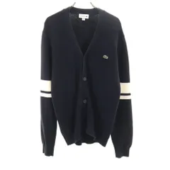 ラコステ 長袖 ニットカーディガン S ネイビー系 LACOSTE メンズ