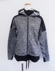 【201156】adidas アディダス  スウェットフルジップパーカー クライマウォーム  L CZ2182 ブラック/グレー