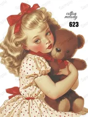 No.623 オリジナル 人物ステッカー オリジナル人物ステッカー 女の子ステッカー 紙もの コラージュ コラージュ素材