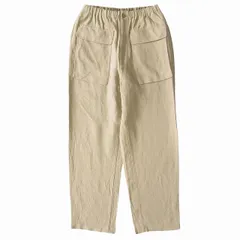 美品 24SS キャプテン サンシャイン KAPTAIN SUNSHINE ビームスプラス BEAMS+ 別注 "Travel Trousers" トラベル トラウザーズ イージー パンツ コットン リネン KSBP24SPT01 サイズ30 ベージュのサムネイル