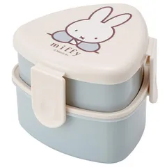  ミッフィー 三角おにぎり用ランチボックス 2段 お弁当箱 (フォーク付) 抗菌 miffy スケーター 