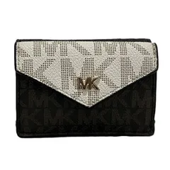 マイケル・コース　ジェットセット　マルチカラー　レザー　コンパクトウォレット　3つ折り財布　レディース