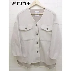 ■ CIAOPANIC チャオパニック 長袖 ノーカラー ジャケット サイズOne ベージュ系 レディース  【1103310002524】