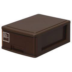 サンコープラスチック(SankoPlastic) 小物収納 シルキー 幅18.2×奥26.5×高9.9cm ブラウン 0