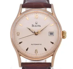 [美品] BULOVA Classic BVC301 アイボリー 自動巻き腕時計