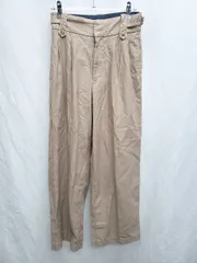 ◇ ⊂ MOUSSY マウジー タック ワイド パンツ サイズ1 ライトブラウン レディース P  【1409250007385】