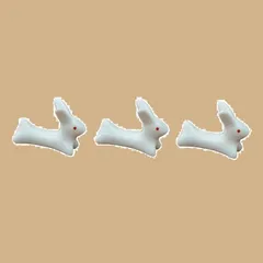 【特価商品】かわいいうさぎ かわいいウサギの陶器製箸置き 箸置き 雑貨 テーブルウェアイースト (３個)