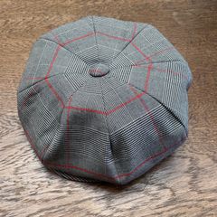 original john BRITISH CASQUETTE CHECK GREY　　モッズ　レトロ　昭和　キャスケット　ハンチング