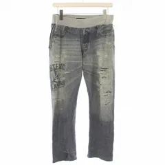 ヒステリックグラマー HYSTERIC GLAMOUR 11SS スウェット イージーパンツ デニムプリント FREE 水色 0112CP04 /TKのサムネイル